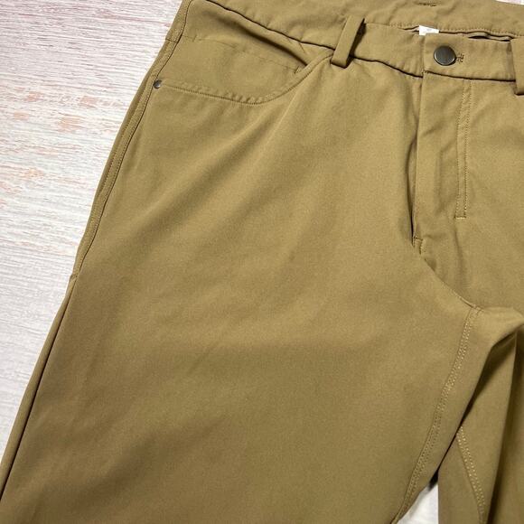 Lululemon ABC Pant Classic Fit Warpstreme MENS 32 x 32 Artifact Brown Chino - Picture 4 of 13